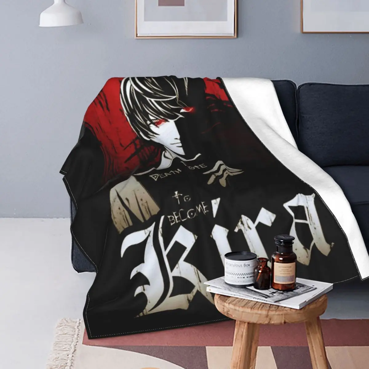

Мягкое Фланелевое Покрывало «Death Note Kira»