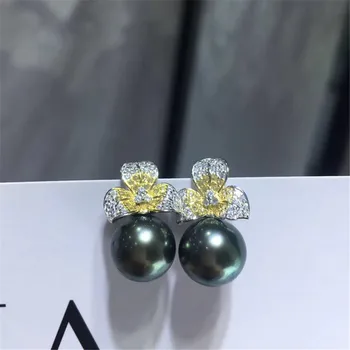 

NEW ARRIVAL 925 Sterling Silver Earrings Mountings Findings Settings Jewelry Parts Fittings Accessories for Pearls Beads Stones
