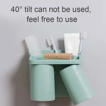 

Toothbrush Holder Bathroom Toothpaste Storage Organizer for Toothbrushes Shelf Magnetic Adsorption Best Price