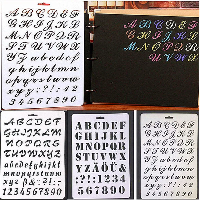 

High Quality Letter Alphabet Number Layering Stencils Painting Scrapbooking Stamping Embossing Album Craft Paper Card Mold