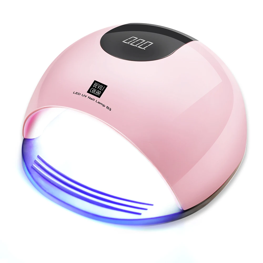 Pink Профессиональный 80 Вт УФ светодиодный Маникюр для ногтей Солнечный свет 110-240 в быстрая Сушилка для ногтей-сухой все лак для ногтей льдинка светильник ногти со светодиодной подсветкой инструмент для искусства - Цвет: Pink