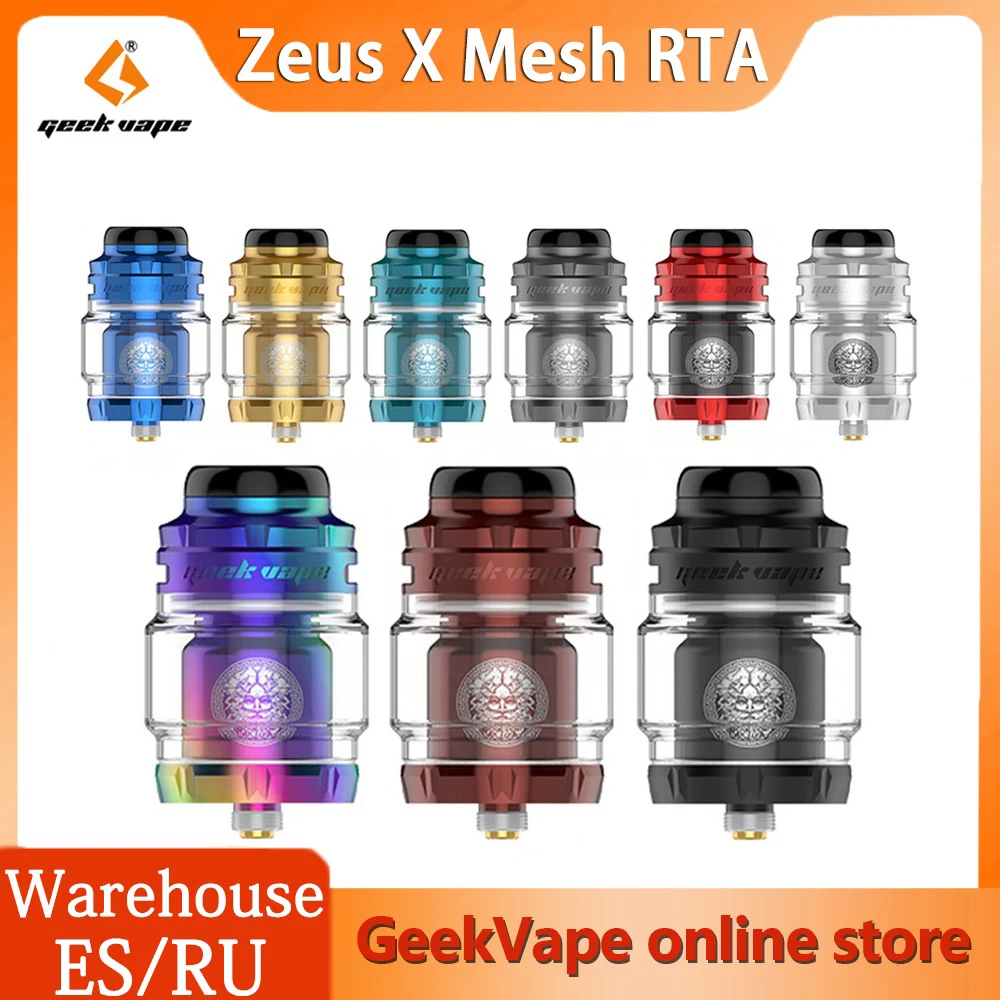 Распродажа! Емкость атомайзера Geekvape Zeus X RTA емкость бака 25 мм 4 5 мл/3 мл с капельным