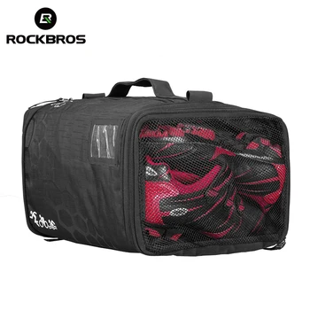 

ROCKBROS Cycling Bike Bicycle Bags Waterproof Sports Bag High Capacity Triathlon Bags Backpack With Rain Cover Outdoor Handbag