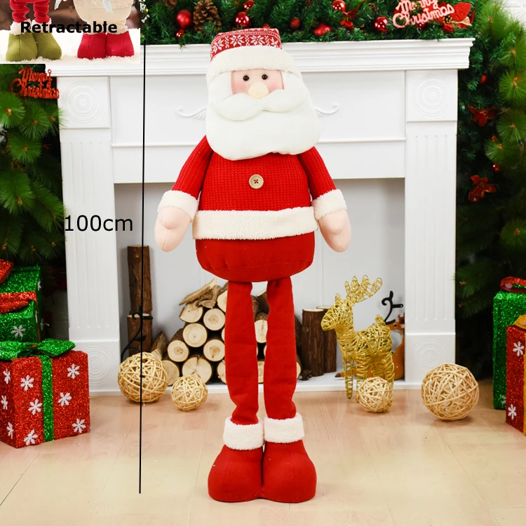 Рождественский подарок, тканевые куклы Санта-Клауса, снеговика, большие размеры, рождественские игрушки стоят под елкой, украшение, Adornos Navidad - Цвет: santa claus 209