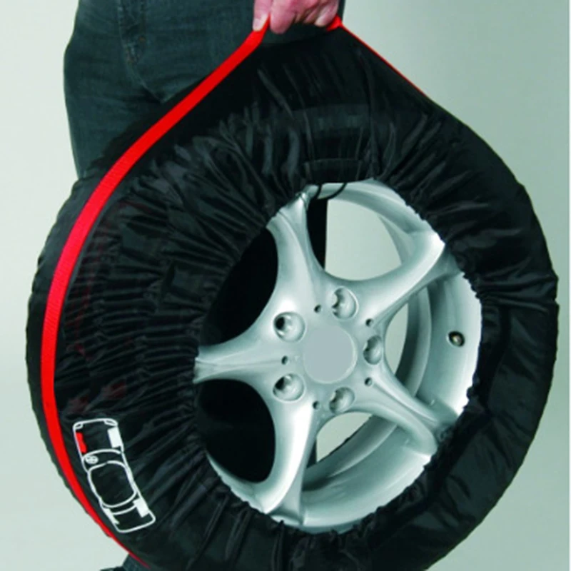 Чехол для запасного колеса из полиэстера для зимних и летних автомобильных шин, сумка для хранения автомобильных аксессуаров, защита колес автомобиля