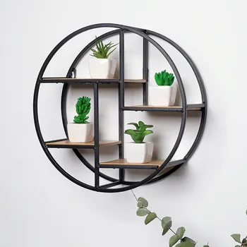 

Creative Iron Wall Shelf Wall Mounted Storage Rack Organization Bedroom Kitchen Home Kid Room DIY Wall Decoration Holder