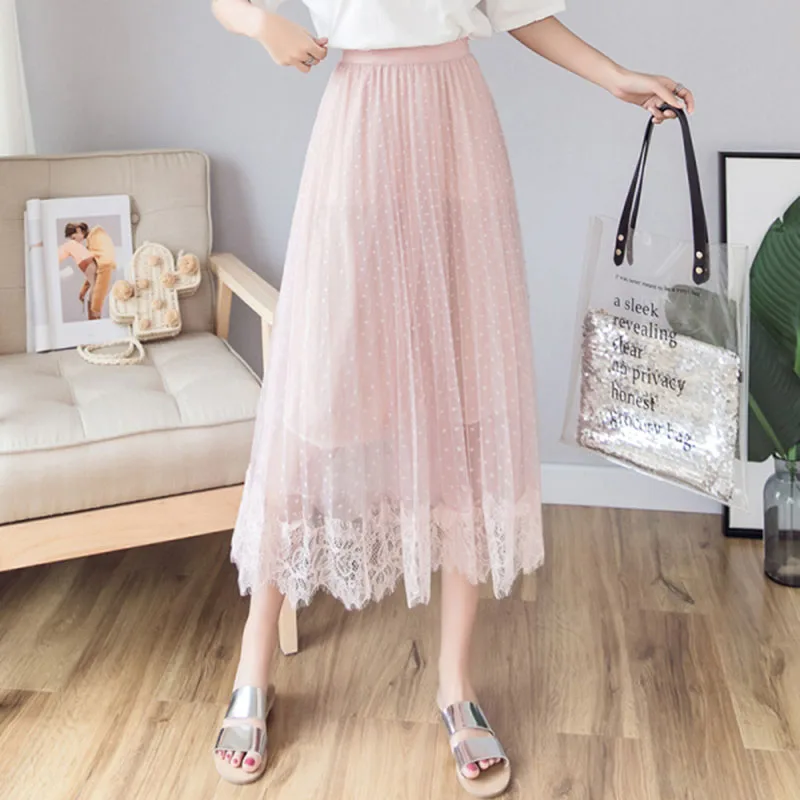 

Women's 2020 New Dot New Skirt Skirt Ladies Sexy Skirts Summer Beach Women High Waist Bodycon Sequins Party Casual Long Skirt