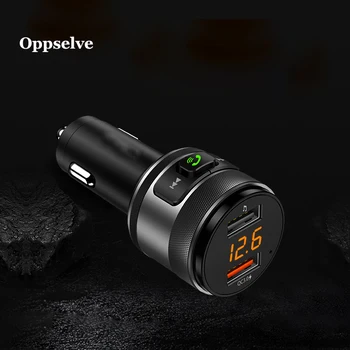 

Oppselve Dual USB Bluetooth Car Charger For iPhone11 Huawei Quick Charge Fast Charging Car-Charger Phone Charger Adapter In Car