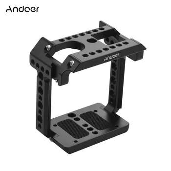 

Andoer Metal Aluminum Camera Fitting Cage Compatible with Z CAM E2C with Cold Shoe Mount 1/4 Screw photography Accessories
