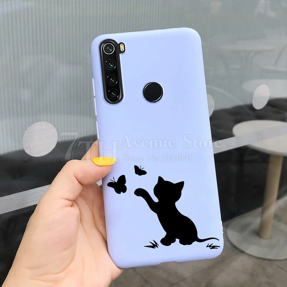 xiaomi leather case handle Dễ Thương Mèo Hoạt Hình Dành Cho Xiaomi Redmi Note 8 Ốp Lưng Redmi Note 8 T Kẹo Ốp Lưng Silicone Dùng Cho Redmi note8 Pro 8 T Mềm Capas best flip cover for xiaomi