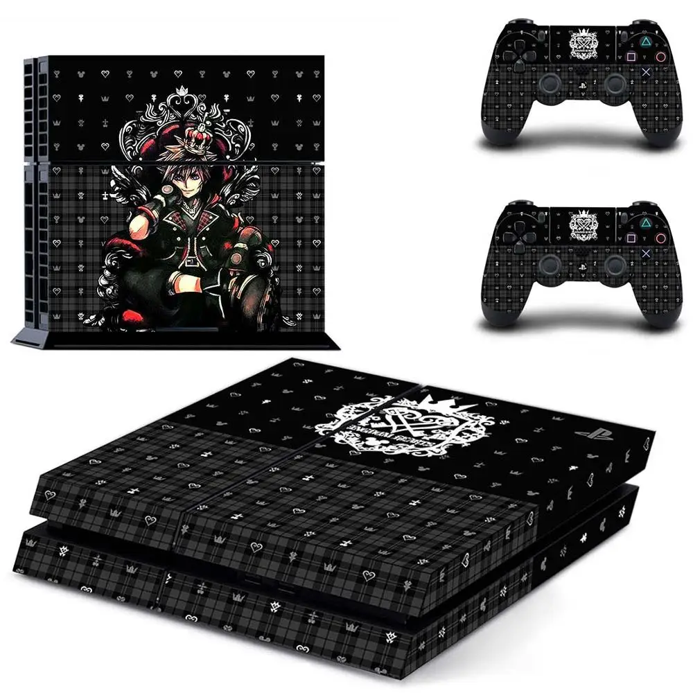 Защитная пленка Kingdom Hearts полностью закрывающая лицевые панели PS4 наклейка для