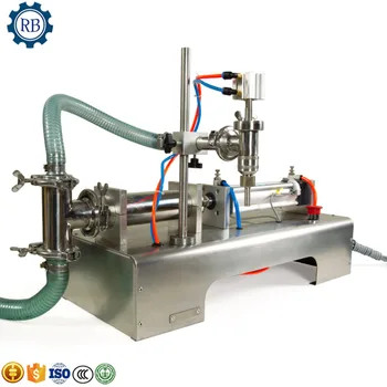 

Made in China 10-100ml Single Head Piston small plastic bottle juice beverage olive liquid filling machine