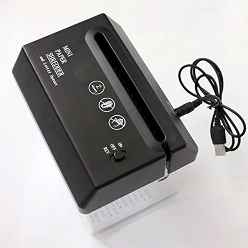 Mini Desktop Manual Paper Shredder Hand Papers Cutting Office Portable Tool BE 