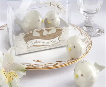 

1000 PCS=500 set 2015 new cute novelty Salt and Pepper Shakers Wedding Party Favor gift kitchen accessories jar