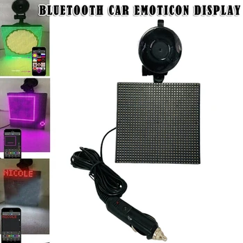 

2020 Full Color Wireless Bluetooth APP Control Car Smiley Face LED Car Sign LED Shop Sign Vehicle RGB Emoticon Display