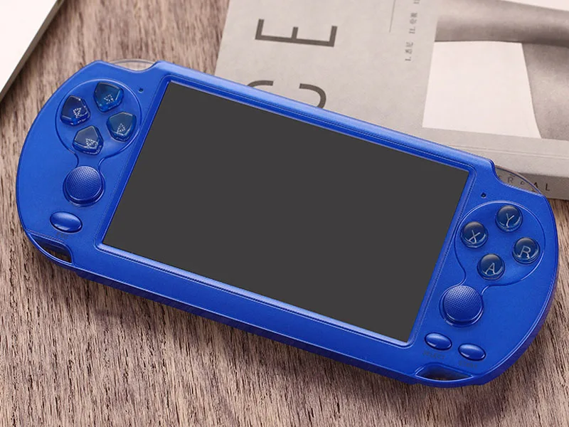 blue 32/64 Bit X9 перезаряжаемая 5,0 дюймов 8G ручная Ретро игровая консоль видео MP3 плеер камера DV съемка несколько языков Прямая поставка - Цвет: blue