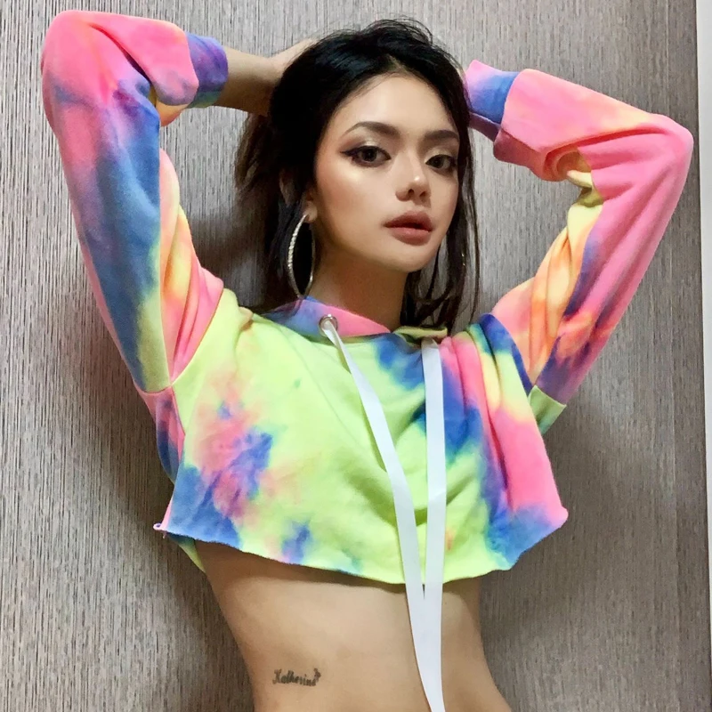 Hoodies Women Long Sleeve Tie Dye Hooded Sexy Crop Top Aesthetic Hoodie Streetwear Women Hoodies Sweatshirts Womens Clothing Hoodies Women Long Sleeve Tie Dye Hooded Sexy Crop Top Aesthetic Hoodie Streetwear Women Hoodies Sweatshirts Womens Clothing