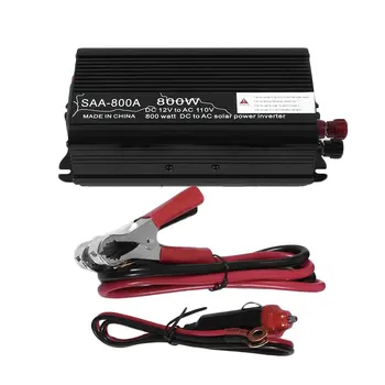 

800/1000/1500W Car Aluminum Alloy DC12V To AC110V Auto Power Inverter High Converting Efficiency Charger Converter Transformer