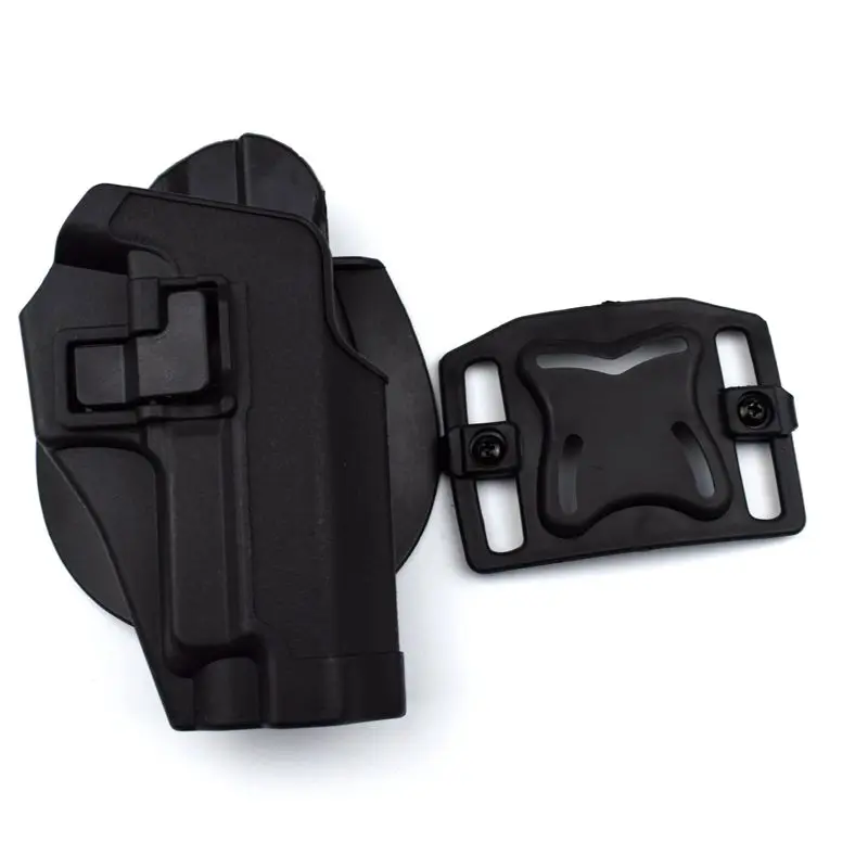 black right holster FS Стиль CQC Тактический Duty падение ноги бедра пистолет кобура для SIG SAUER P226 P228 P229 - Цвет: black right holster
