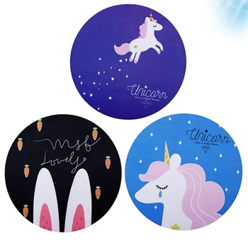 

3pcs Cartoon Mouse Pad Lovely Mouse Mat Practical Gaming Mouse Pad Laptop Mouse Pad for Home Office Daily Use (Rabbit Ear + Unic