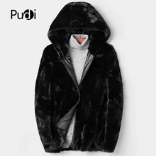 PUDI MT855 winter Men mink fur coat new fashion real mink fur vest jacket boy's leisure coats