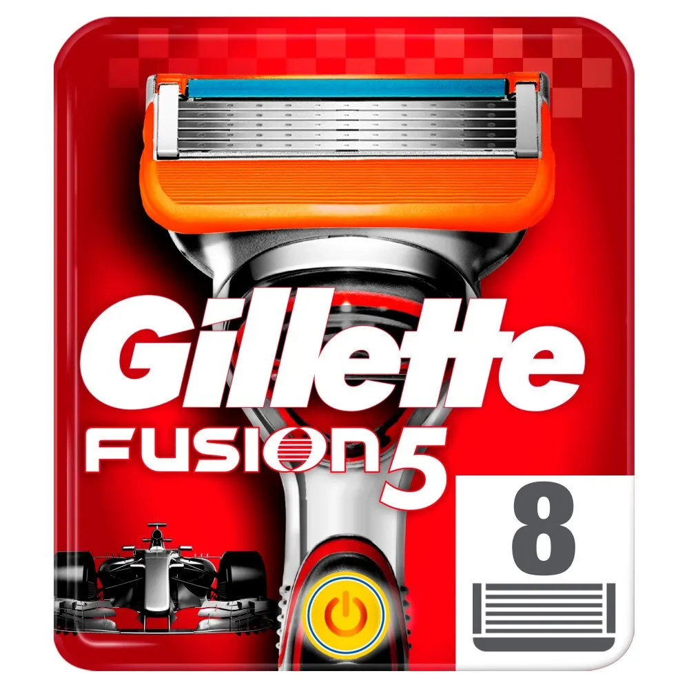 Сменные кассеты для бритья Gillette Fusion Power (8 шт.)|replaceable razor blades|razor blades for menblade men |