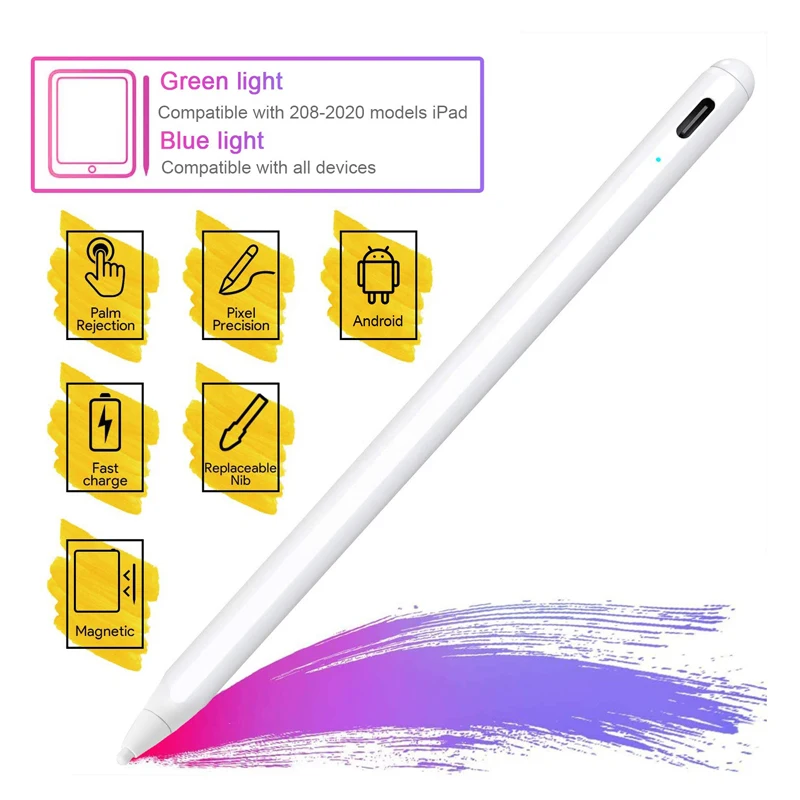 Universal Stylus Pen For iPad 2018 iPhone IOS Android Tablet Phone Drawing Touch Pencil For Apple Pencil 2 Xiaomi Huawei Samsung