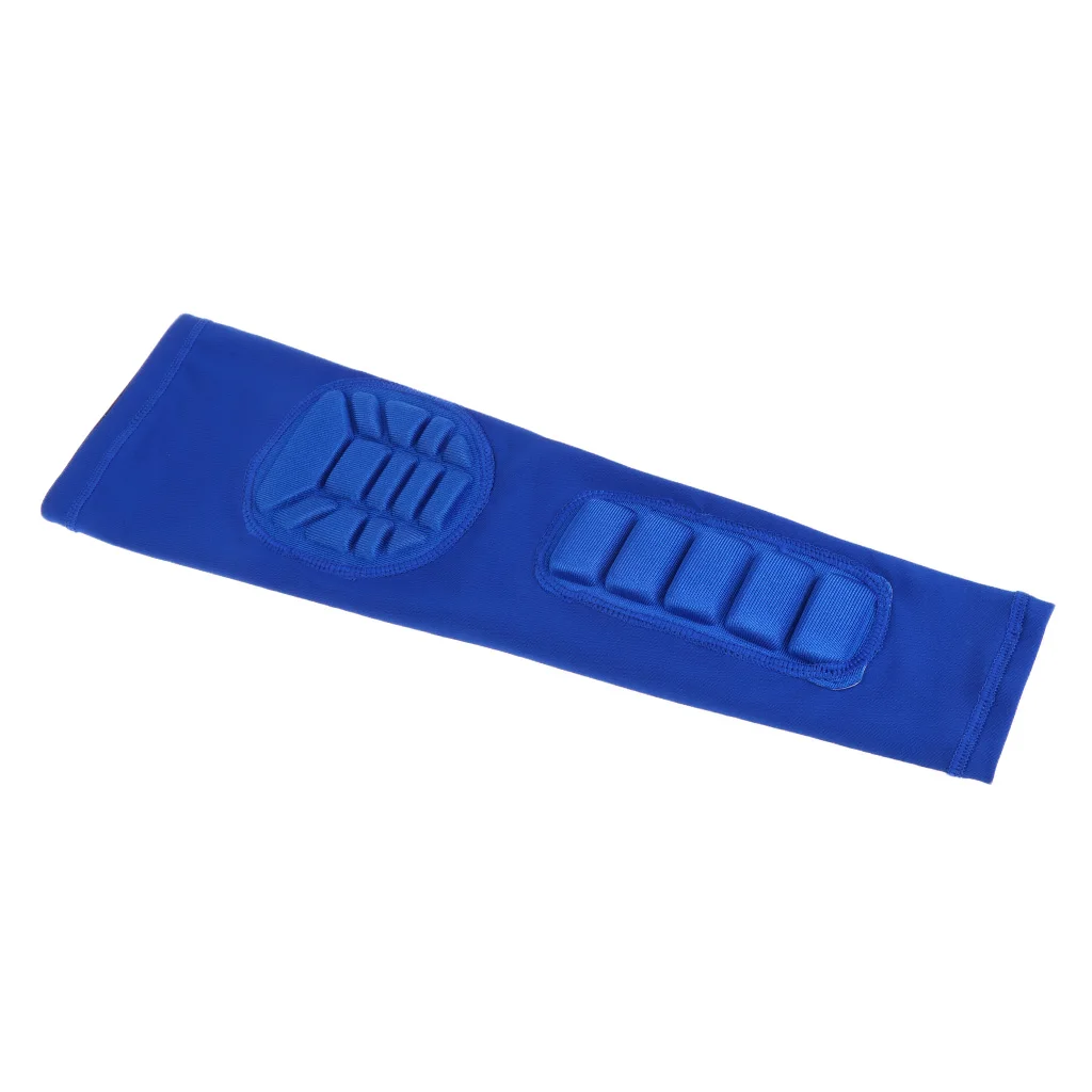 Баскетбольный футбол Honneycomb Pad локоть поддержка Brace компрессионный рукав рука протектор синий/черный