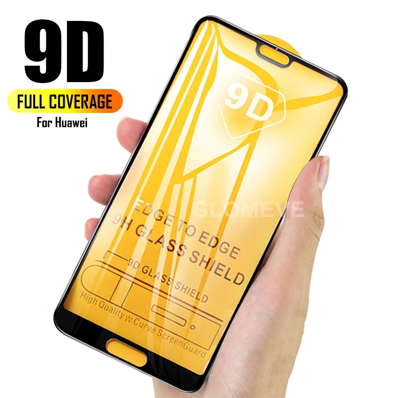 

9D Full Cover Tempered Glass For Huawei P30 P20 Mate 20 9 10 Lite Pro Screen Protector For Honor 8X 10 Lite P10 Protective Film