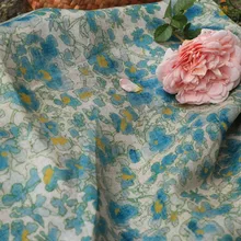 Высококачественная чистая рами ткань цифровая печать tissu высококачественные платья и юбки tissus