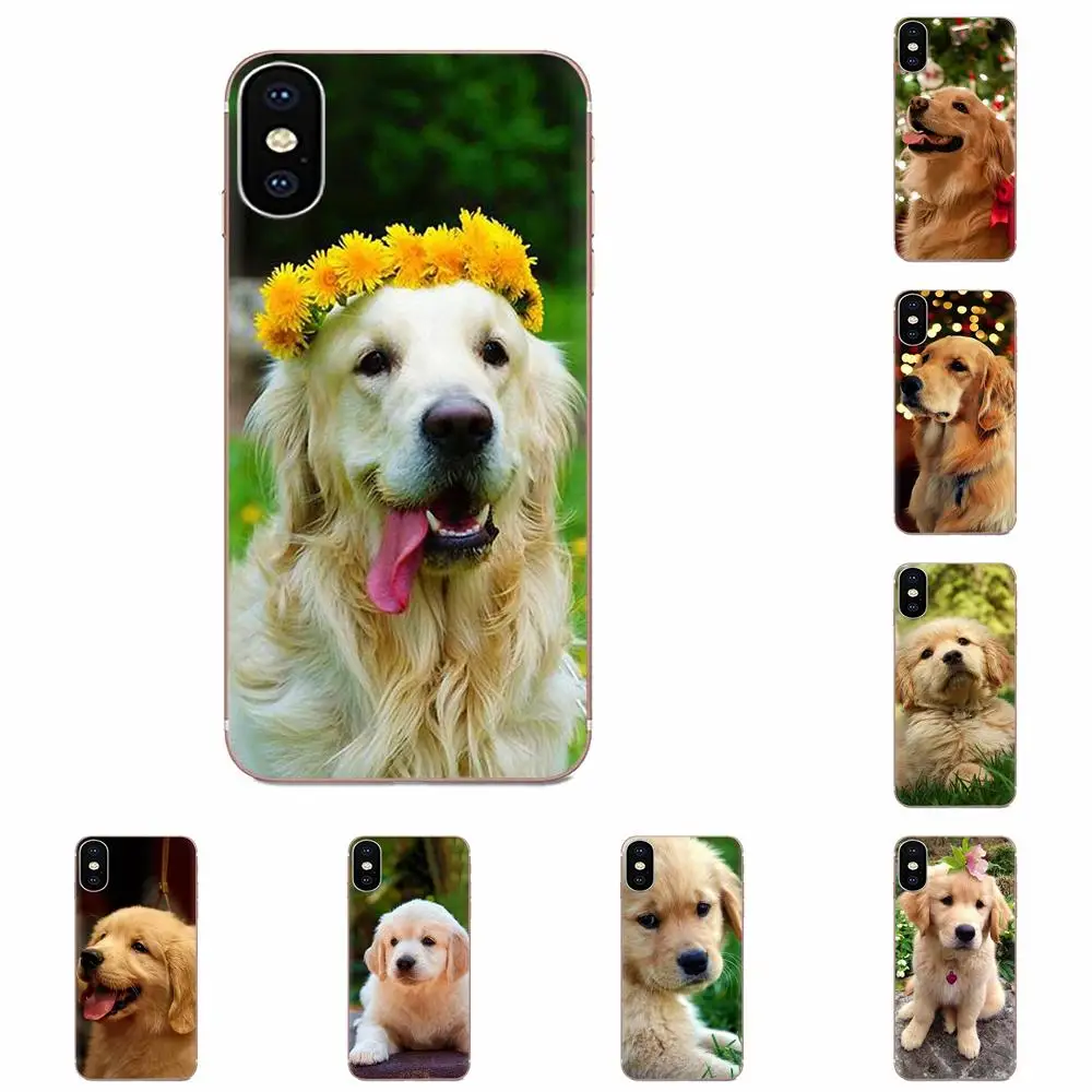 Золотистый ретривер мультяшная собака для Huawei Honor 4C 5A 5C 5X 6 6A 6X 7 7A 7C 7X 8 8C 8S 9 10 10i 20 20i