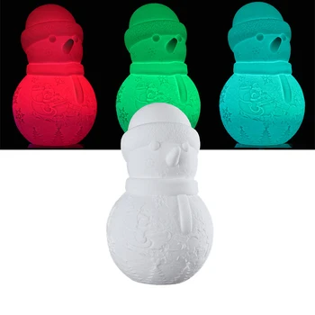 

Snowman 3D Table Lamp Illusion LED Night Lamp 3D Optical Illusion Visualization LED Night Lights 7-Color Multicolored for Living