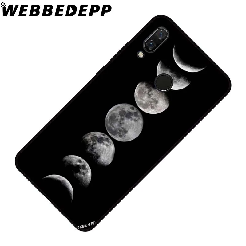 Мягкий чехол WEBBEDEPP Moon звезды планета для Xiaomi Redmi GO Note 4 4X5 6 pro 5A Prime 7 8 Pro