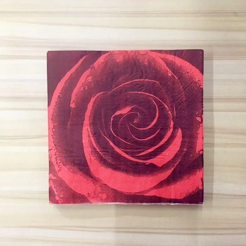20 шт./упак. 33x33 см новые винтажные бумажные салфетки с цветами для кафе и из ткани
