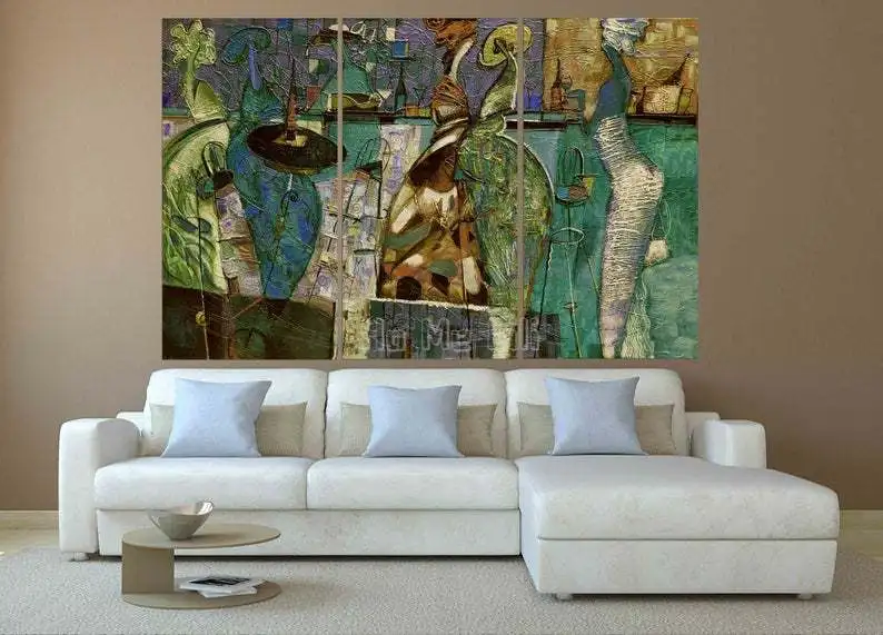 

Женская абстрактная Настенная картина на холсте, мульти-панели, настенное искусство, абстрактный холст, модное настенное искусство