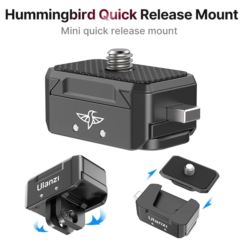 Ulanzi Quick Release Mount Kit Tripod Ballhead Quick Switch Release System for Smartphone Gopro SlR Camera Mount Adapter