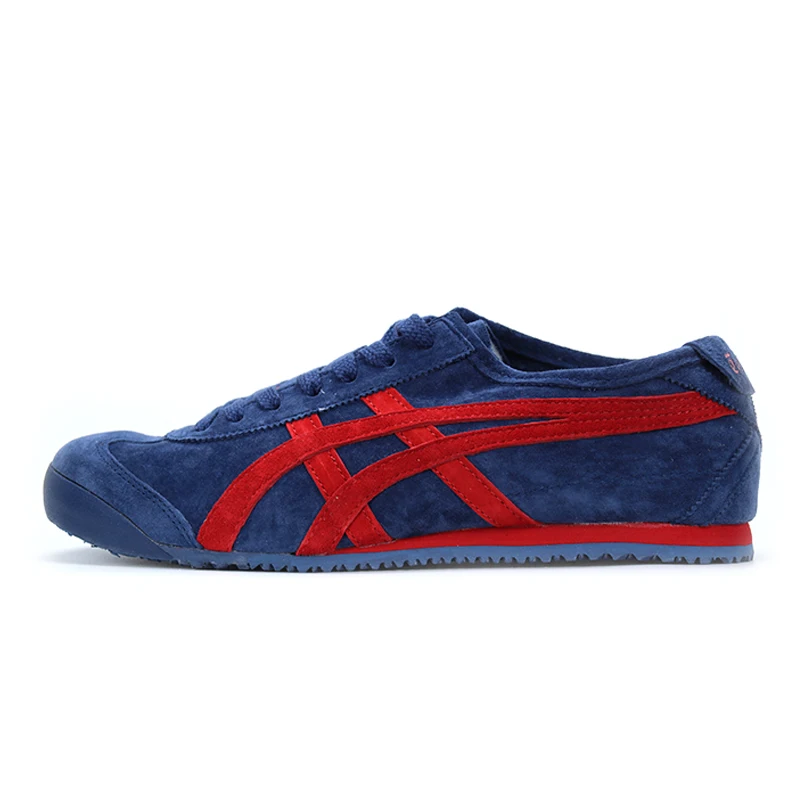 Оригинальная обувь Onitsuka Tiger; нейтральная обувь для скейтбординга; дымчатые синие кроссовки; женская модная мужская обувь; светильник для бега; Удобная нескользящая обувь - Цвет: navy blue