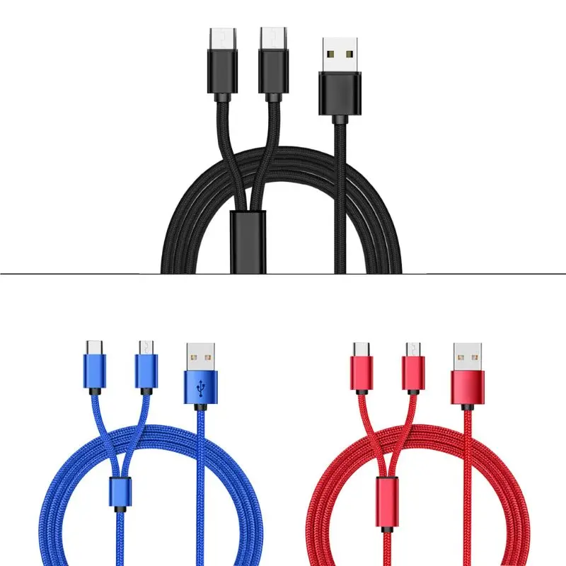 USB 2,0 Тип A Мужской Двойной Micro USB сплиттер папа-папа Y зарядный кабель шнур для samsung huawei Xiaomi аккумуляторная батарея