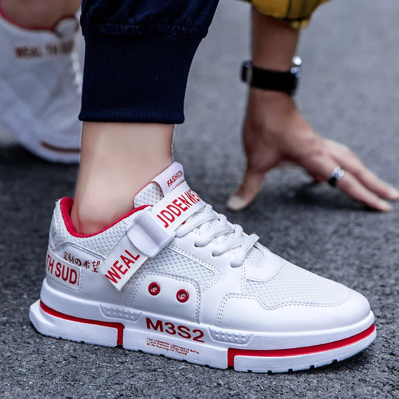 Shoes Men Sneakers Male Red White Shoes Casual Man Designer Sneaker Platform Shoe Outdoor Sports Young Boy Fashion Sneakers