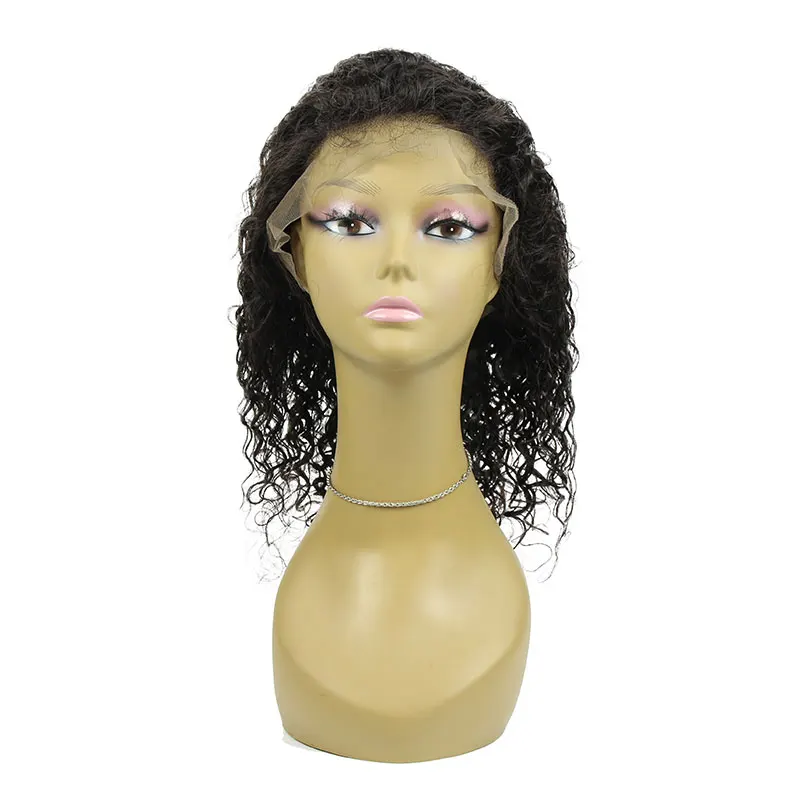 

13*4 Brazilian Curly Lace Front Human Hair Wigs Pre Plucked 150% Density Front Lace Wigs High Ratio Remy
