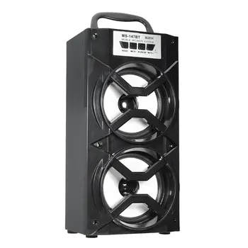 

MS-147BT Handheld Speaker Wireless Super Bass Soundbox Portable USB AUX TF FM Radio Stereo Loudspeakers