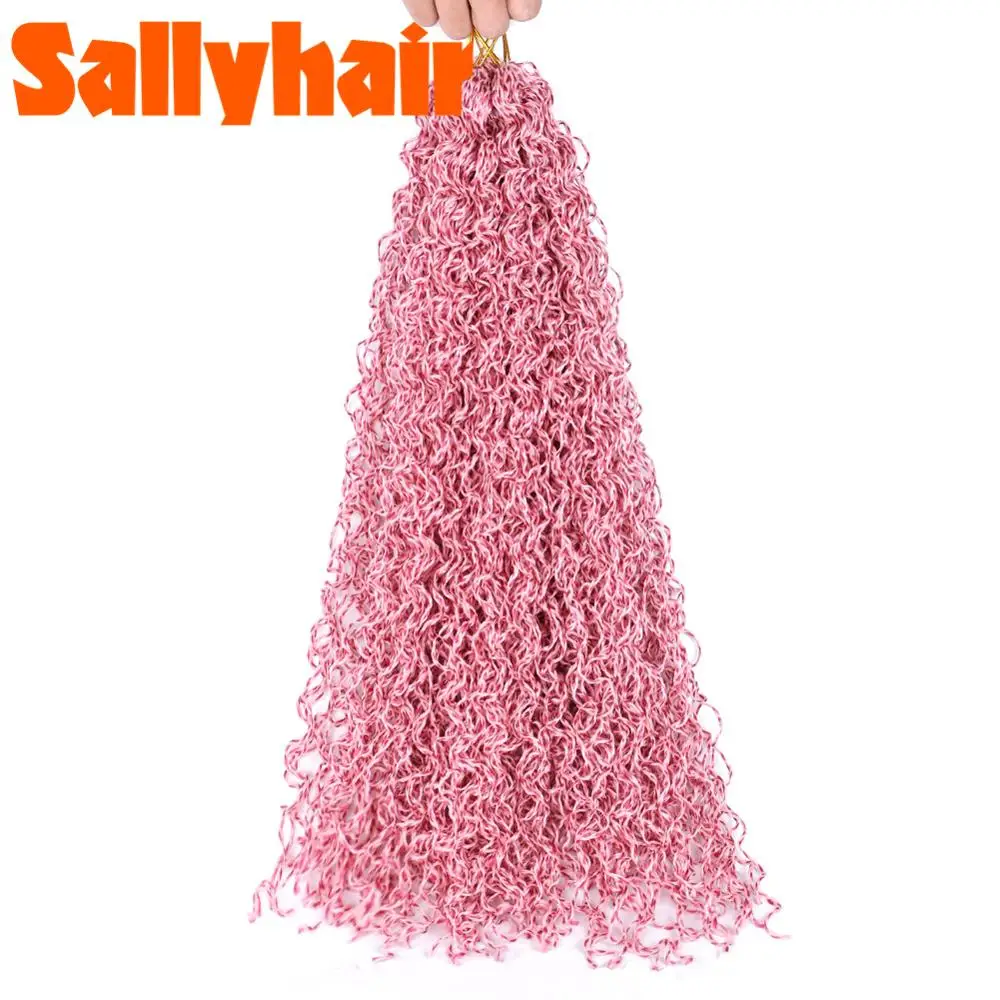 Sallyhair смешанные цвета Zizi косички крючком синтетические удлинители волос пучки