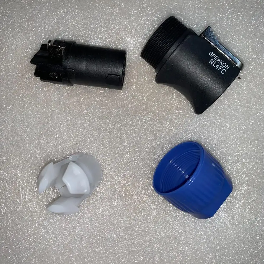 40-50PCS 4Poles brand new NL4FC Speakon Male Plug+4Pin Powercon Female Panel Mount Professional Power Plug Jack Socket Connector