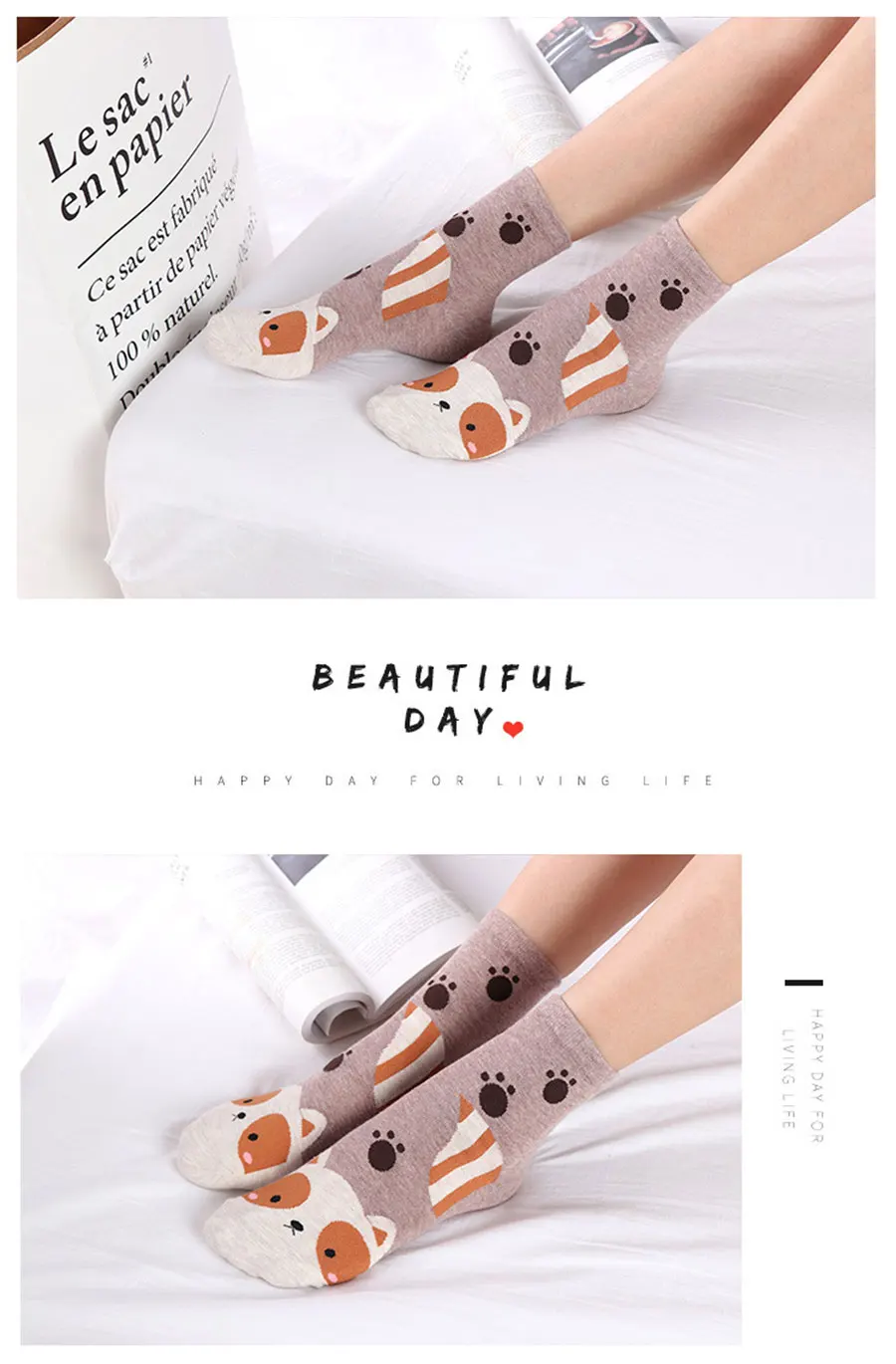 Милые носки с забавным мультяшным рисунком для женщин; цветные повседневные хлопковые короткие носки в стиле пэчворк; сезон весна-лето-осень; 1 упаковка