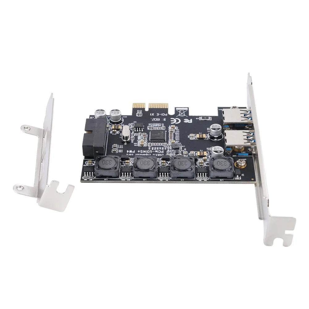 ORICO 2 порта PCI-E USB 3,0 экспресс карта адаптер PCIE к USB3.0 концентратор 19pin фронтальная карта расширения 5 Гбит/с супер высокая скорость