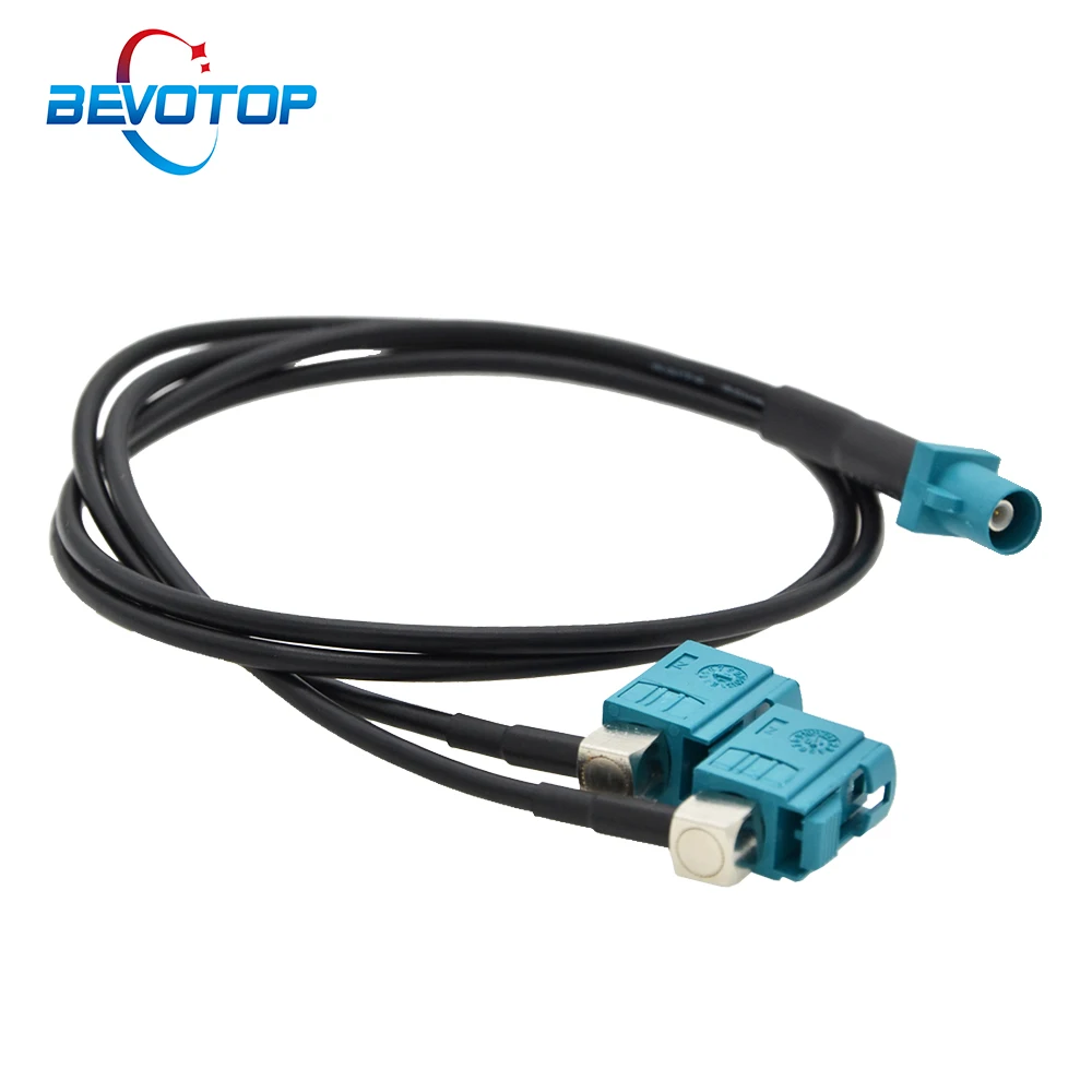 Cabo do Divisor da Antena do Gps do Carro para Bmw Benz Tela Android Áudio do Carro Fakra z 1x Macho a 2x Fêmea Ângulo Direito y tipo Rg174 Cabo
