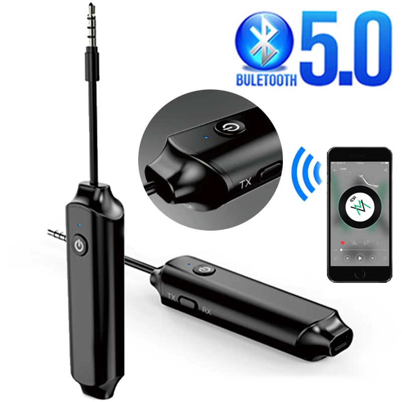 Bluetooth 5 0 Receiver 3 5mm Jack Aux Audio Receiver Adapter For Mobile Phone Headphone Wireless Music Adapter MP3 Car Kit