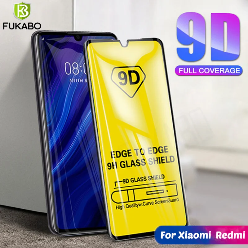9D полное покрытие экрана протектор для Xiaomi Redmi K20 Pro Note 7 5 6 6A GO закаленное стекло mi 9