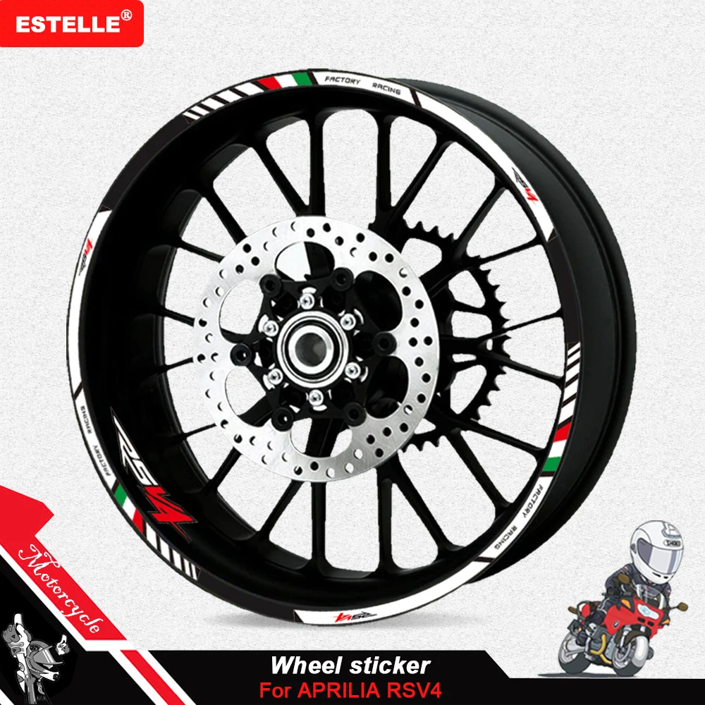 ܺ   ƼĿ, Aprilia ̽ RS4 RS125  Ÿ̾ ʸ ׵θ ݻ Į Ÿ̾ ƼĿ