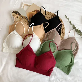 

Women Bra Crop Top Strapless Tube Top Female Seamless Underwear Sexy Lingerie Fashion Sport Tank Top